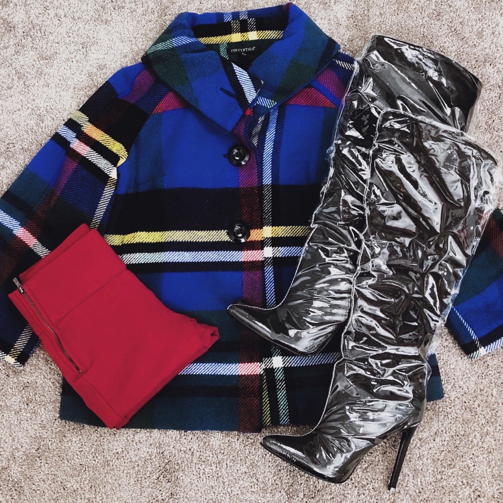 Wool plaid  jacket/blazer